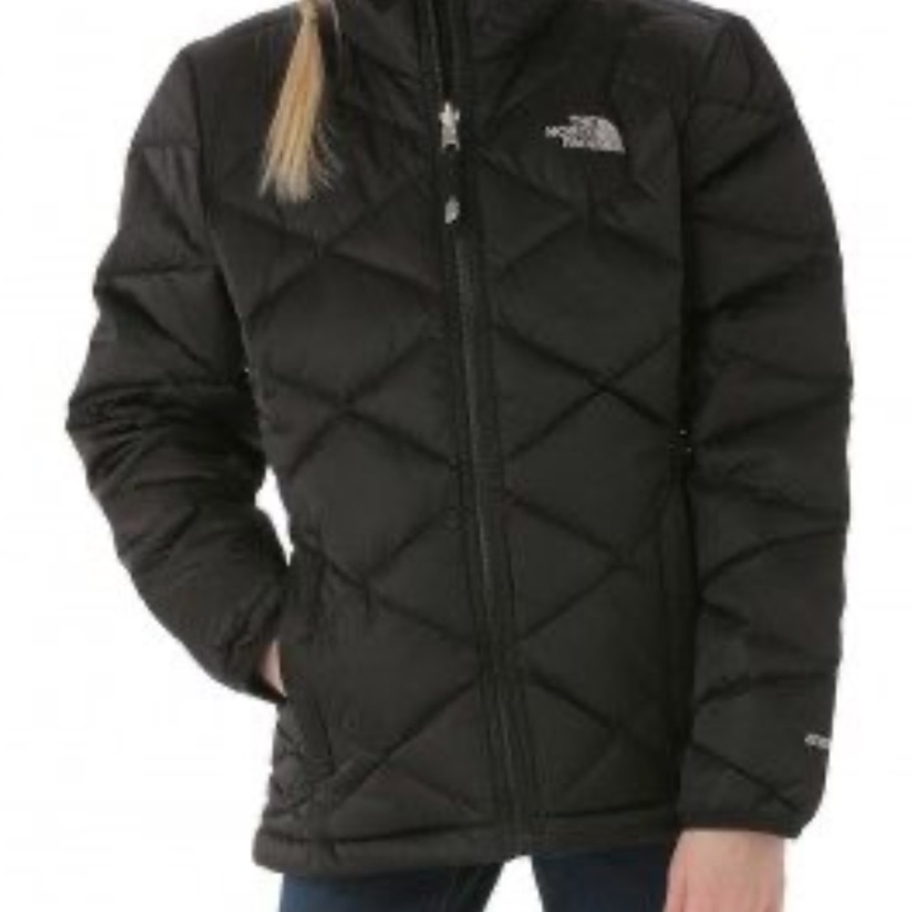 The North face 550 Puff Reversible Winter Jacket In Black Girls Size 14/16